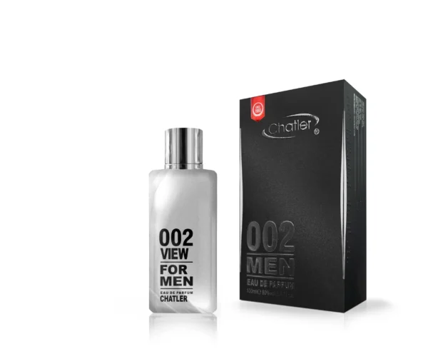 Apa de parfum Chatler – 002 View For Men 100 ml – Inspirat din Carolina Herrera 212 Men