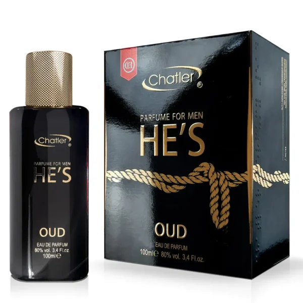 Apa de parfum Chatler – He’s Oud Men 100 ml – Inspirat din Giorgio Armani You Out